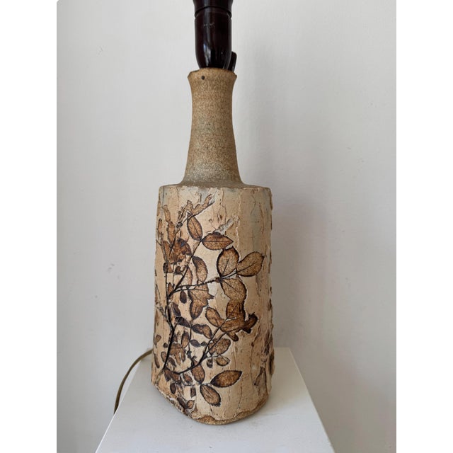 Vintage Stoneware Table Lamp by Bodil Marie Nielsen, 1970s For Sale - Image 10 of 16