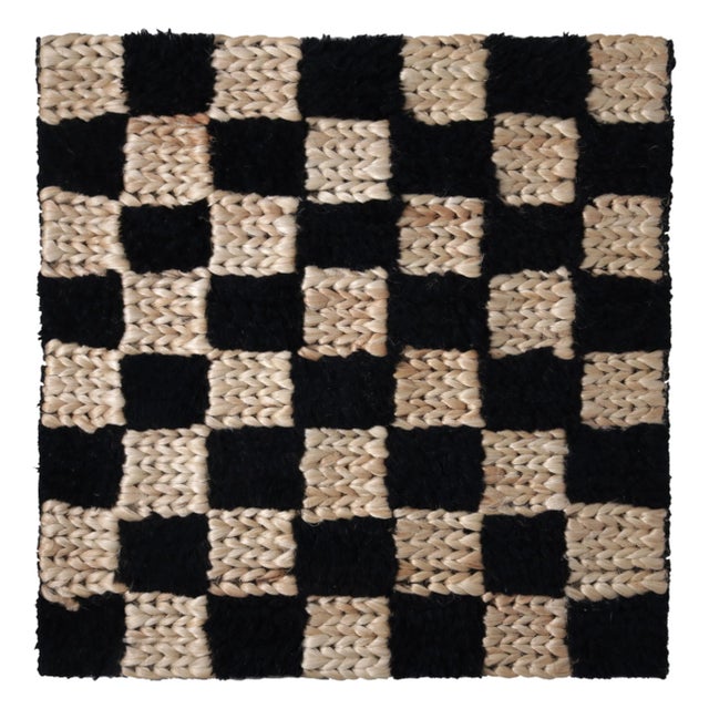 Contemporary Rug & Kilim Custom Checkered Jute Rug, 10' x 14' For Sale - Image 3 of 3