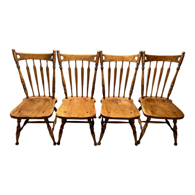 4 Vintage Ethan Allen Side Chairs For Sale