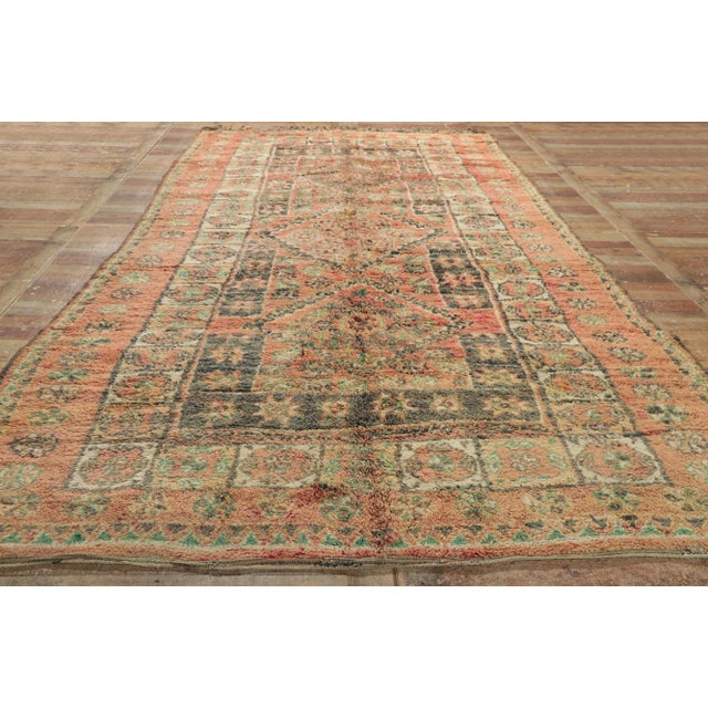 Textile Vintage Berber Moroccan Rug - 06'06 X 12'06 For Sale - Image 7 of 9