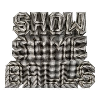 Wall Mounted Heavy Metal Sculpture from Jan Paul For Sale