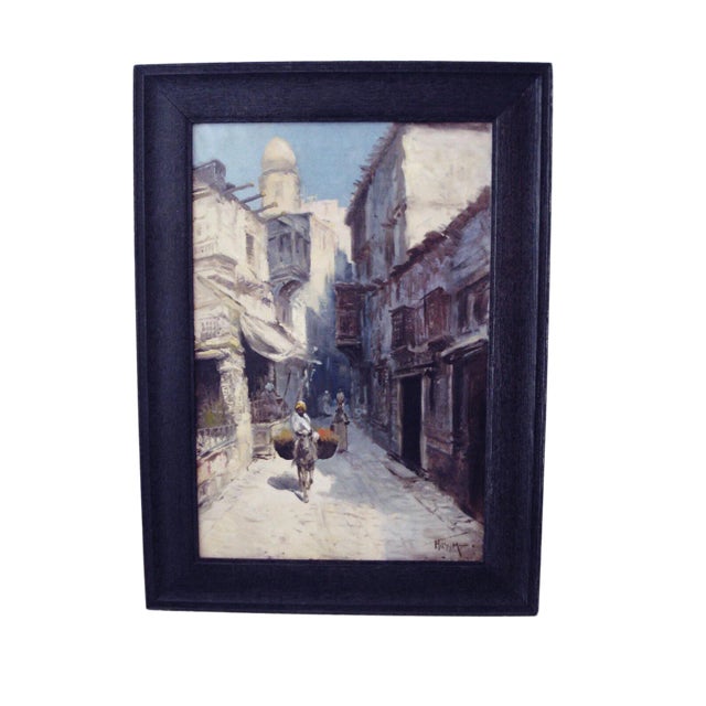 Orientalist School 19th / 20th Century Oil on Canvas Painting For Sale