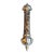 Vintage Hazorfim Israel 925 Sterling Silver Mezuzah Case, Spiral Swirl Repousse For Sale