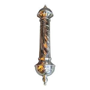 Vintage Hazorfim Israel 925 Sterling Silver Mezuzah Case, Spiral Swirl Repousse