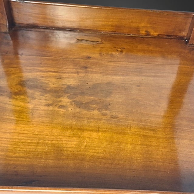 Brown Biedermeier Tiered Serving Tray in Wild Cherry Wood, Germany, 1825 For Sale - Image 8 of 9