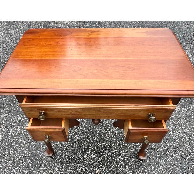 Brown Diminutive Pennsylvania House Cherry Lowboy Side Table For Sale - Image 8 of 10
