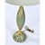 Metal Rembrandt Teal and Gold Hourglass Shaped Midcentury Table Lamp For Sale - Image 7 of 12