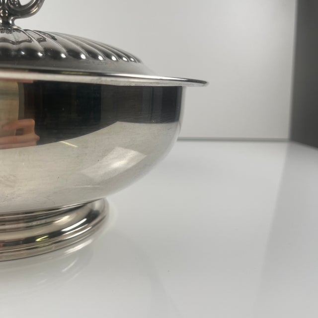 Silver Italian Silver-Plated Metal Vegetable Tureen from PM Italy, 1960-1980 For Sale - Image 8 of 14
