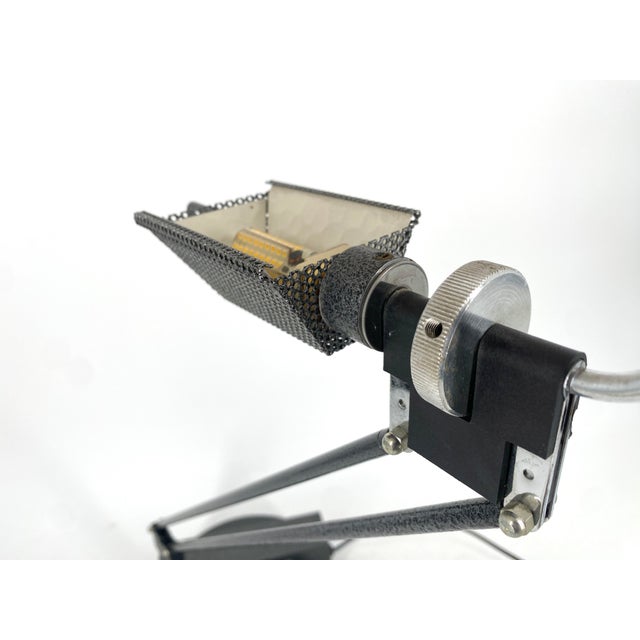 1980s Postmodern W. O. Table Lamp by Sacha Ketoff for Aluminor, France, 1985 For Sale - Image 5 of 18