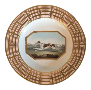 1800 - 1820 English Georgian Derby Porcelain Plate