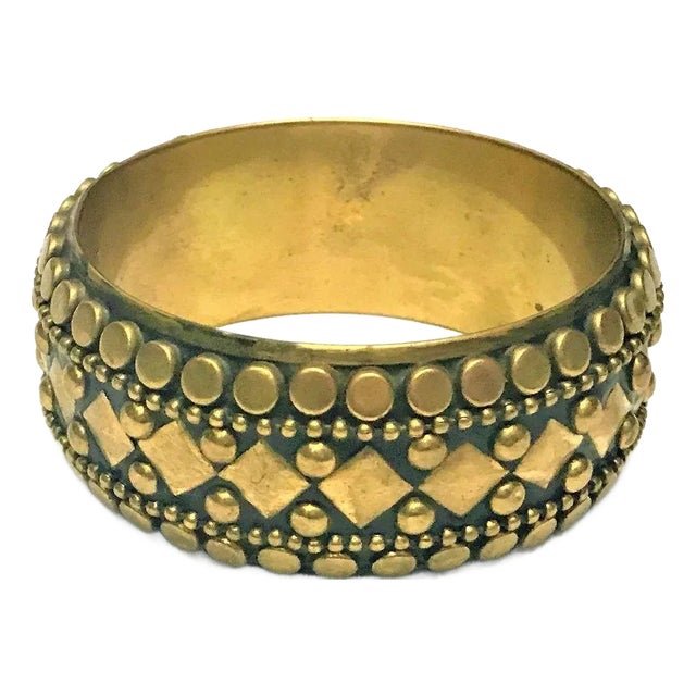 Vintage 1960's Art Deco Style Bangle For Sale