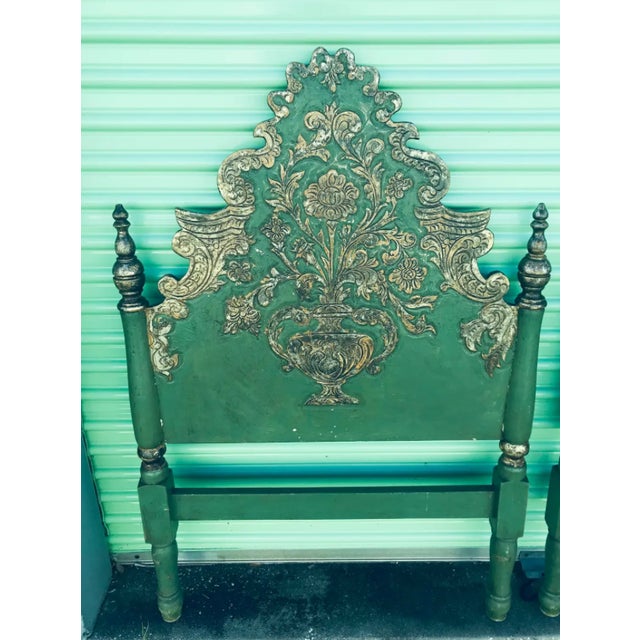 1930s Hand Crafted Italian Filigree Twin Headboards - A Pair For Sale In Boston - Image 6 of 9