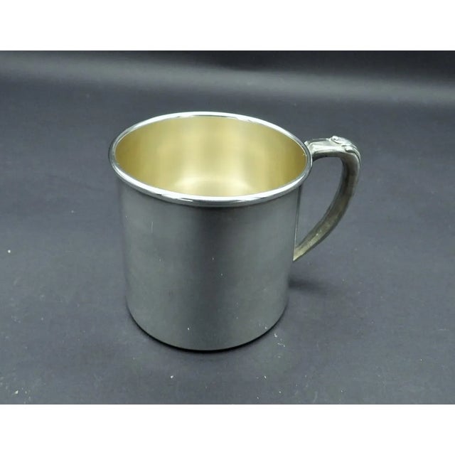 1950s Vintage Silver Plate Oneida Community Baby Child's Christening Cup Mug For Sale - Image 5 of 5