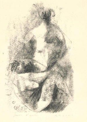 Marino Marini, Due Nudi, 1947, Lithograph