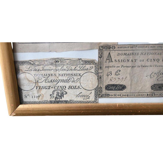 Framed Collection of Assignats, Revolutionary Currencies For Sale - Image 9 of 11