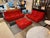 Modern Michel Ducaroy for Ligne Roset Toga Sectional in Alcantara Goya Red, Set of 3 For Sale - Image 3 of 13