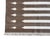 Handwoven Cotton Area Rug, Natural Vegetable Dyed, Brown and White Striped Dhurrie - 5'x7' For Sale - Image 10 of 10