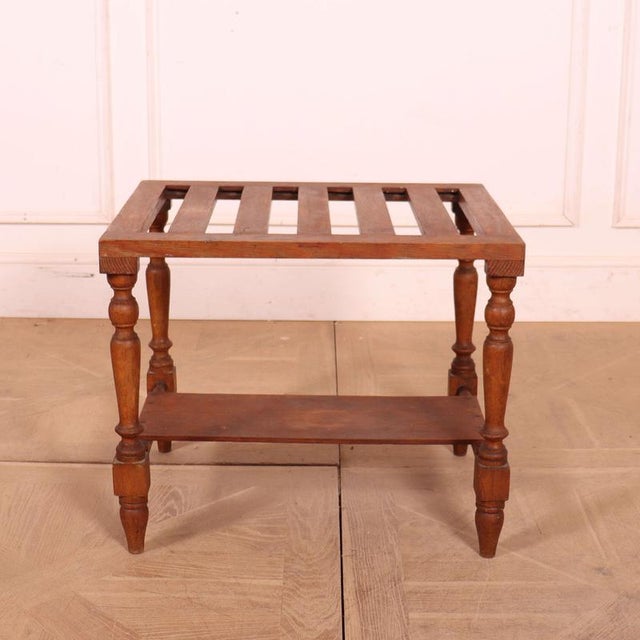 English Oak Luggage Stand For Sale - Image 4 of 7