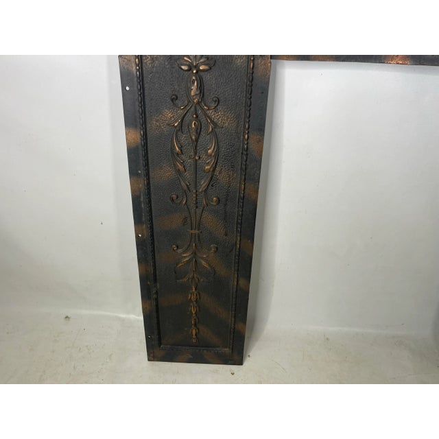 Arts & Crafts Arts and Craft Cast Iron Urn/Floral Fireplace Surround For Sale - Image 3 of 9