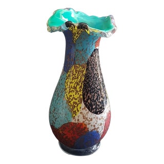 20th Century Murano Glass Vase with Aventurine by A.Ve.M, Italy For Sale