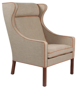 Wingback Chair attributed to Børge Mogensen for Fredericia