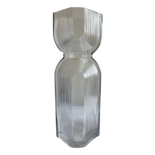 Art Deco Style Glass Vase For Sale