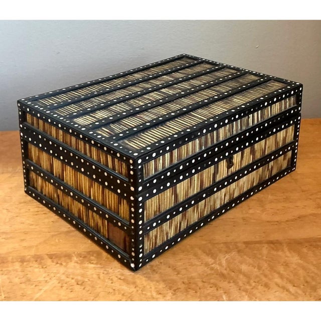 Vintage Quill and Inlay Box For Sale - Image 9 of 15