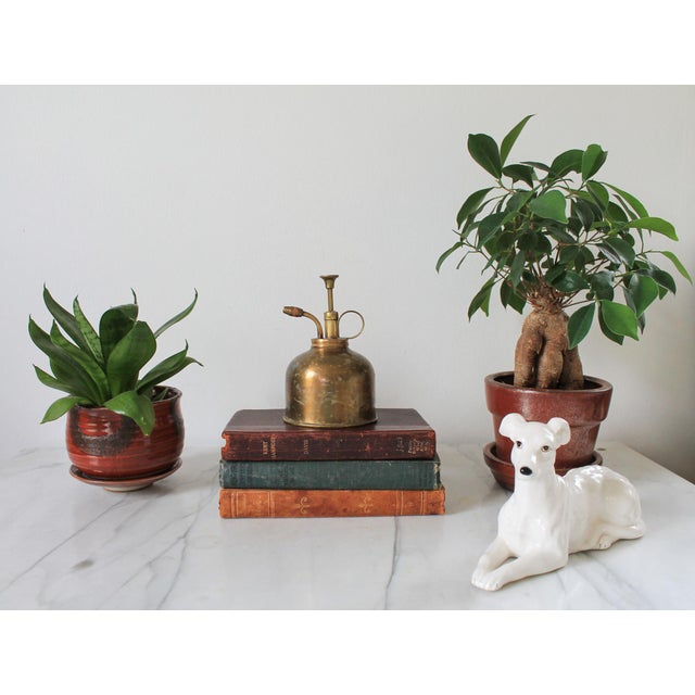 Vintage brass plant atomizer mister or spritzer. Beautiful patina. Marked "Made in Hong Kong". For decorative use only....