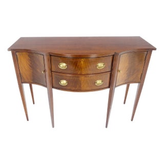Crotch Mahogany Federal Style Hickory Chair Sideboard For Sale