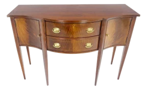 Crotch Mahogany Federal Style Hickory Chair Sideboard