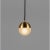 Molecule single pendant by Schwung Dimensions: D 12 x H 305 cm Materials: Brass, opal glass Weight: 1.4 kg Finishes...