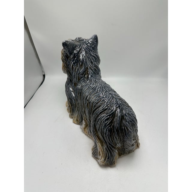 Cream Italian Vintage Ceramic Yorkie For Sale - Image 8 of 8
