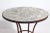 White Mosaic Top Garden Patio Table With Wrought Iron Base For Sale - Image 8 of 13