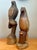 Mid 20th Century Vintage Carved Wood Bird Sculptures - A Pair For Sale - Image 5 of 13