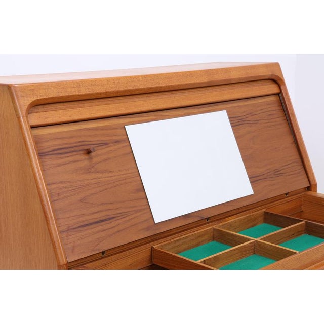 Mid-Century Danish Secretary in Teak by Bernhard Petersen For Sale - Image 10 of 18