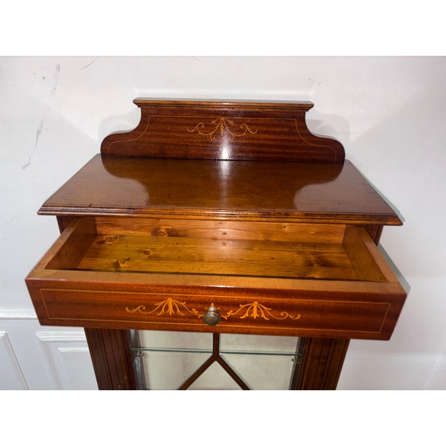 1950s Vintage Mahogany Display Cabinet, 1950 For Sale - Image 5 of 11