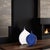 Wood Cobalt Blue Wood Vase - small For Sale - Image 7 of 8