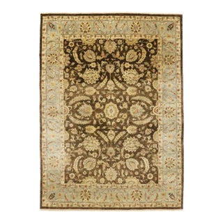 Late 20th Century Vintage Earth-Tone Oushak Rug - 08'10 X 12'02 For Sale