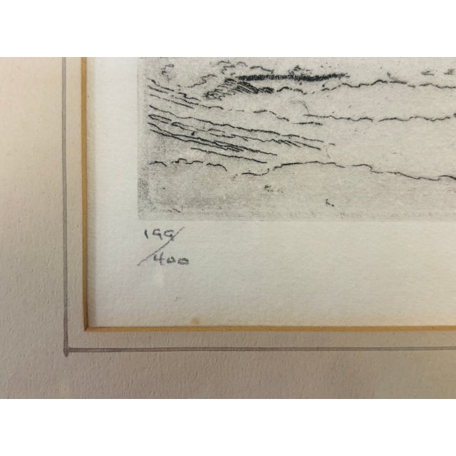 Printmaking Materials 1940s Don Swann (1889 - 1954) Original Etching 'Washington Monument in Winter' 199/400 For Sale - Image 7 of 12