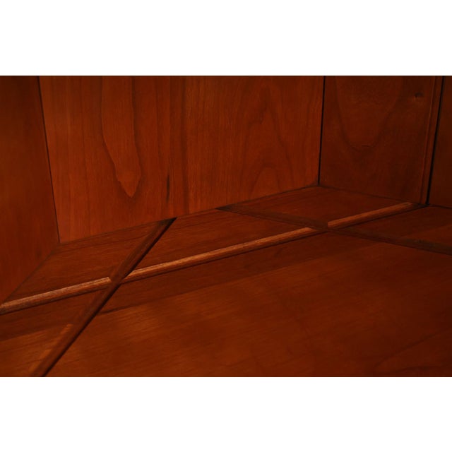 Federal Style Cherry Custom Quality Corner Cabinet For Sale - Image 12 of 18