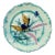 French Majolica Saint Amand Bird Plate, Circa 1890 For Sale
