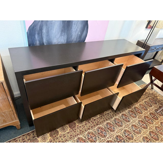 Contemporary Six Drawer Dresser + Credenza For Sale In San Francisco - Image 6 of 15