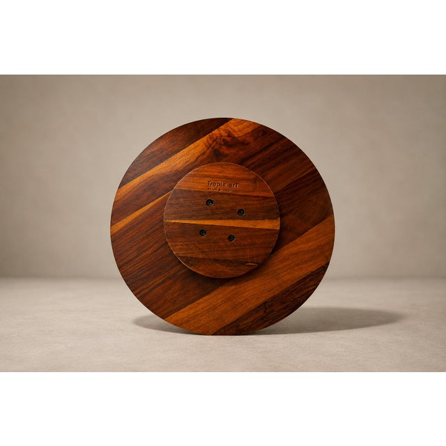 Chocolate Brazilian Modern Lazy Susan & Bowls in Rosewood, Tropic Art, Brazil, 1970s For Sale - Image 8 of 16