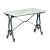 French Rectangular Bistro Table With Marble Top and Cast Iron Base For Sale