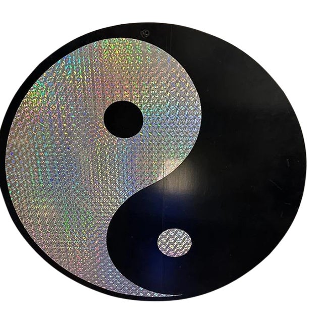 Vintage Retro Xl Yin Yang Sign Vintage 90s For Sale