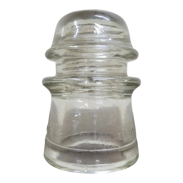 Vintage Hemingray Clear Glass Insulator For Sale