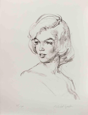 Alejo Vidal-Quadras, Just Marilyn, Lithograph, Mid-20th Century