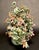 Glass Large Vintage Chrysanthemum Hardstone Flower Bonsai Tree in Celadon Pot For Sale - Image 7 of 8