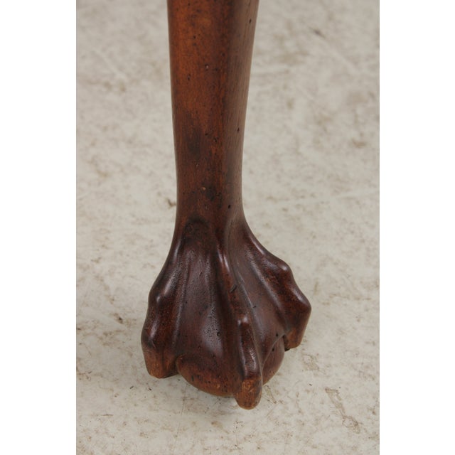 Pair Chippendale Tooled Leather Mahogany Lamp Tables For Sale - Image 13 of 14