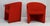 Set of Red Armchairs from Arflex, Italy, 1980 For Sale - Image 12 of 16
